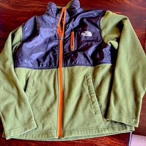 North Face Fleece green unisex zip up